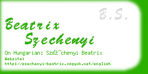 beatrix szechenyi business card